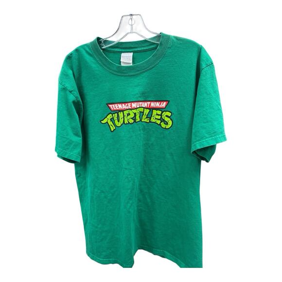 Vintage 2003 Mirage Studios Large Green T-Shirt Teenage Mutant Ninja Turtles - Picture 1 of 5